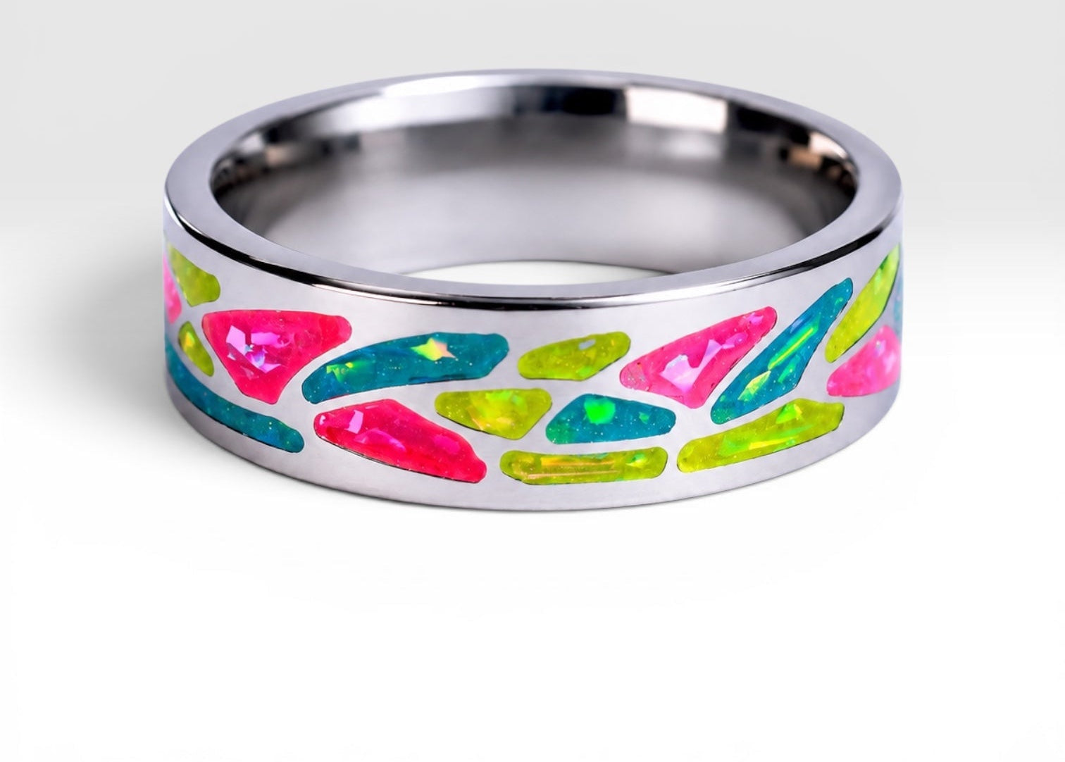 Arcadia | Glow in the Dark Titanium Ring | Venus Rings