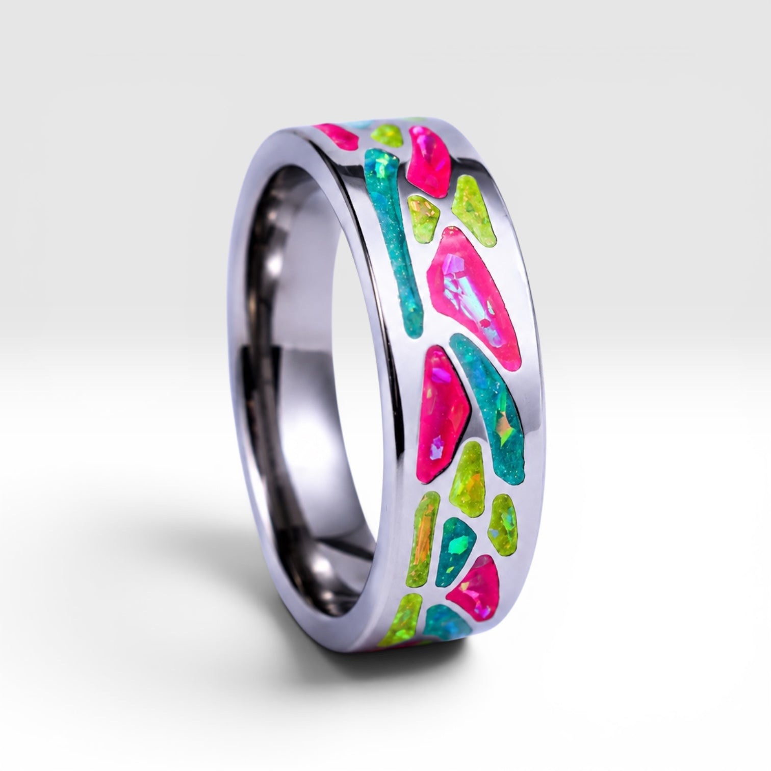 Arcadia | Glow in the Dark Titanium Ring | Venus Rings