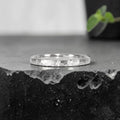 Órbita Roca 2mm hammered stackable ring, flat profile with hand-textured surface, polished interior, made in Utah