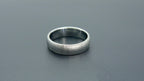 6mm domed men's wedding band with hand-applied diamond burr sparkle finish, polished interior, handcrafted in Utah