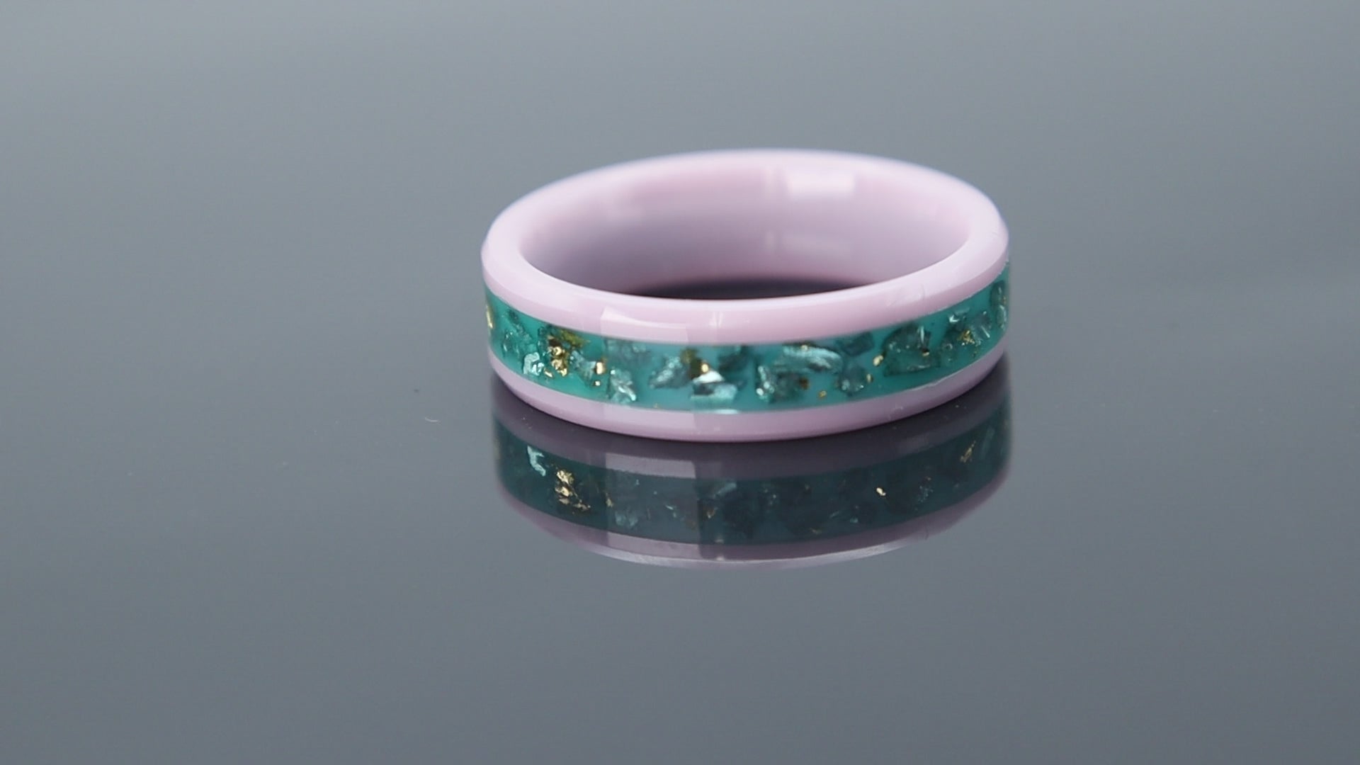 Aquamarine Tide - White Ceramic