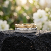 Orbita stacking rings collection featuring modern stackable bands in mixed metals, designed for customizable everyday wear